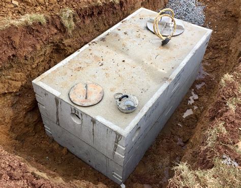 concrete septic box sizes